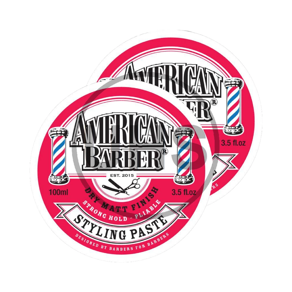 American Barber Styling Paste | 2x100 ml | AUS SELLER - Image 1 of 1