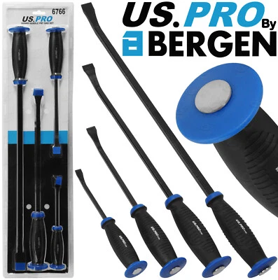 BERGEN Pry Bar Set With Protective Handle Guard HEAVY DUTY JEMMY CROW PRY BARS - Image 1 of 4