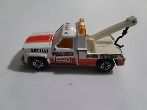 Vintage 1987 Matchbox GMC Wrecker Frank's Getty Truck - Picture 1 of 5