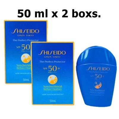 Protector UV Perfecto SHISEIDO Synchro Shield Heatforce SPF50+ PA++++ 50 ml x 2 Foto 1 de 4