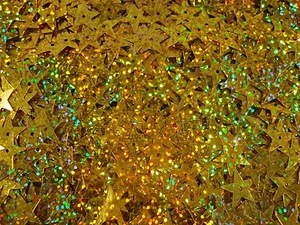Lentejuelas Estrellas 15mm Láser Dorado 20g Navidad Álbum de Recortes Artesanía - Imagen 1 de 2