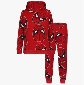 Marvel Spider-Man 2 Piezas Rojo Sudadera con Capucha y Pantalones Conjuntos para Niños TALLA: 4, ROJO/NEGRO - Imagen 1 de 1