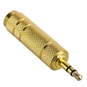 6.5mm 1/4" Female to 3.5mm 1/8" Male Headphones Speakers Audio Adapter Converter - Picture 1 of 9