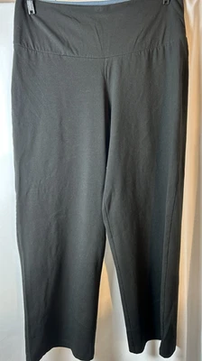 Брюки женские с контролем черные широкие прямые размер XL - Изображение 1 из 4