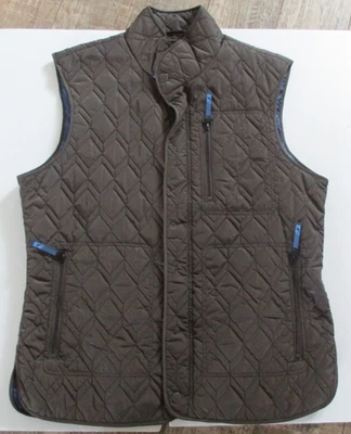 TailorByrd Puffer Vest Size L Lightweight Brown Zip Pockets Zip Snap - Image 1 of 4