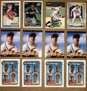 Chipper Jones 12 Card Investor Lot Rookies, SP Topps Upper Deck +more Braves HOF - Bild 1 von 5