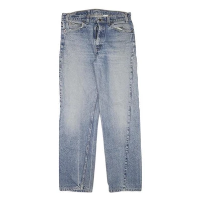 LEVI'S 505 Mens Jeans Blue Regular Straight Denim Medium W32 L31 Classic Fit - Image 1 of 4