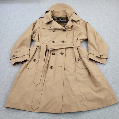 London Fog Trench Coat Mens 2X 2XL XXL Beige Heavyweight Buttons - Image 1 of 4