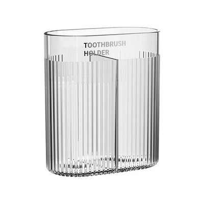 Soporte de cepillo de dientes eléctrico sin taladro organizador de montaje en pared almacenamiento de baño Foto 1 de 4