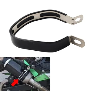 Universal Motorcycle Exhaust Clamp Mount Bracket Fixed Ring Hanger Support - Foto 1 di 11