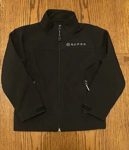 Roper Kids Black Soft Shell Tech Jacket Size XS - Picture 1 of 5