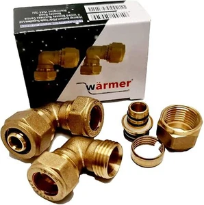 Elbow Reducer 16MM PEX ALU PEX Pipe - 15MM Compression Copper Plastic - Picture 1 of 10