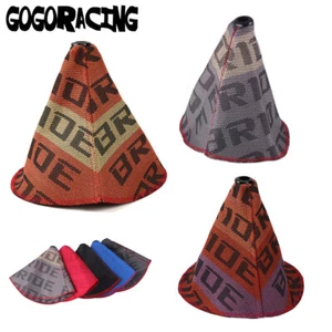 BRIDE Racing Universal Hyper Fabric Shift Boot Shift Knob Cover with Red Stitch - Picture 1 of 17