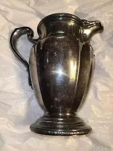 De Champlain 4080 Silver Copper Brass Pitcher Antique Vintage - Picture 1 of 16