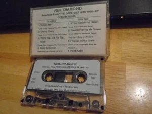 RARE PROMO Neil Diamond CASSETTE TAPE Greatest Hits SAMPLER Kim Carnes Streisand - Picture 1 of 2
