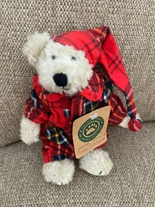 BOYDS BIANCA T WITEBREAD WHITEBREAD PLUSH BEAR RED PLAID PAJAMAS 8" #912076 NWT - Picture 1 of 7