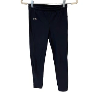 Under Armour Pull-On Leggings Youth Boys XL Black Nylon Blend Heat Gear Active - Picture 1 of 7
