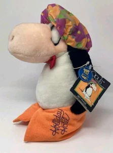 Vintage Dakin Opus Penguin Bloom County Holliday Hotel 1985 Wet Phase Plush Tags - Picture 1 of 8