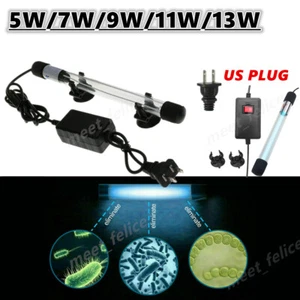 Fish Tank Germicidal UV Light Sterilizer Pond Aquarium Submersible Clean Lamp