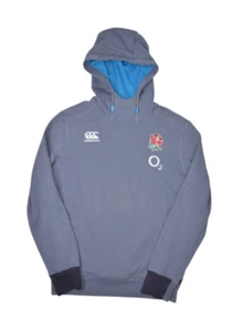 England Rugby Sweatshirt Mens S Grey Canterbury Hoodie O2 Warm Up Vapodri - Picture 1 of 10