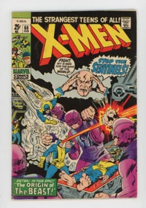 X-Men 68 nice mid-grade, HTF, Sentinels key, Beast origin - Picture 1 of 2