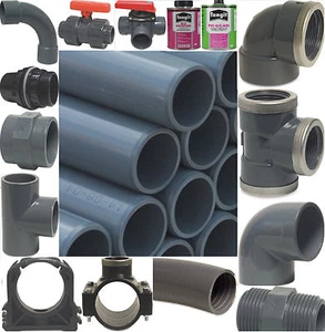 25 mm - 63 mm PVC tubo morsetto angolo pezzo a T manicotto PVC adesivo PVC tubo PVC - Foto 1 di 20