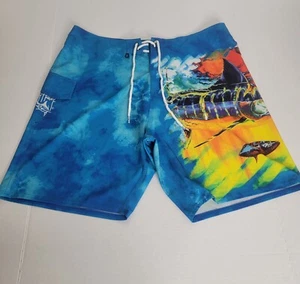 Bañador Guy Harvey Cargo Board Shorts Para Hombre Talla 38 Marlin Bolsillo - Imagen 1 de 7