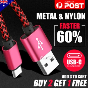 For Samsung S25 S24 S23 S22 S21 S20 Ultra Fast USB-C Type C Data Charger Cable - Picture 1 of 6