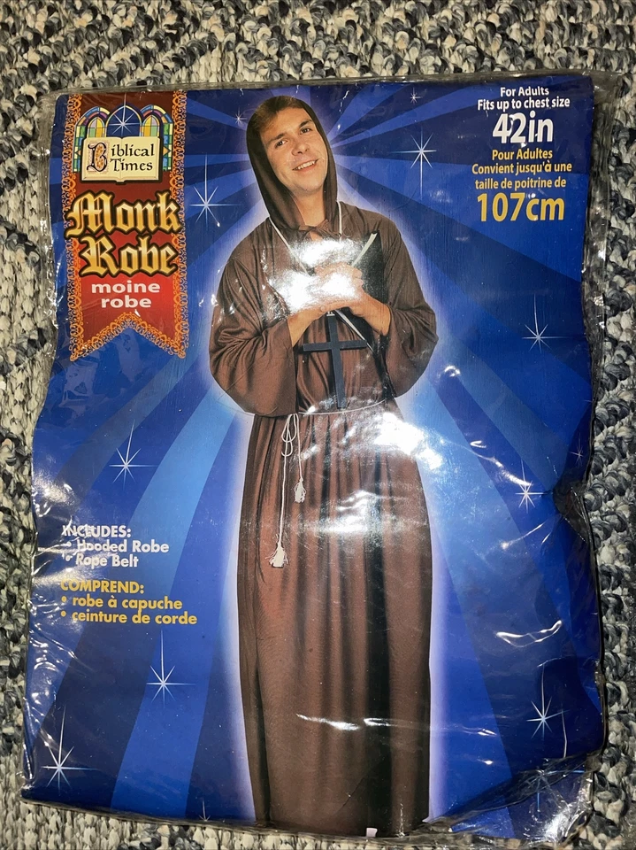 Brown Monk Costume Robe Adult Standard Forum Novelties