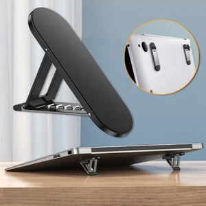 UK Adjustable Laptop Stand Folding Portable Desktop Holder Office Support mini  - Picture 1 of 9