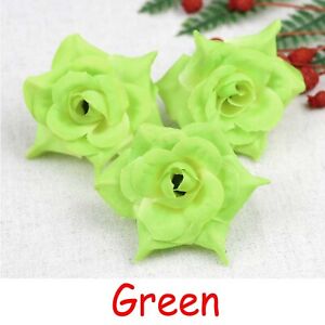 Small Rose 2/100PCS Artifcial Silk Flower Head Faux Flower For DIY Crafts Decor