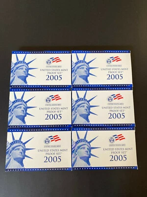 2005 - S -  6 Sets US Mint 11 Coin Proof Set  - Image 1 of 3
