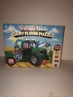 Master Pieces Tractor Town Giant Floor Puzzle 36 Big Farm Shape Pieces 3'x2' NEW