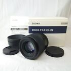SIGMA 30 mm F/1,4 DC DN contemporain pour monture E Sony [presque comme neuf] du Japon