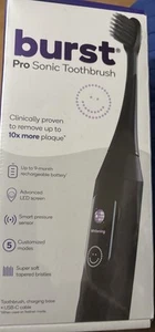 Burst Pro Sonic Toothbrush LED Screen Smart Pressure Sensor - Black...FREE S&H! - Picture 1 of 5