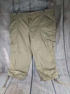 Womens Size 16 Cargo Capri Pants Faded Glory - Picture 1 of 6