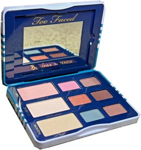 Too Faced Vintage Bonjour Hello Summer 2014 Eye Shadow Palette & Makeup Bag-NEW - Picture 1 of 5