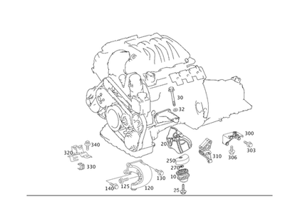 Buje de goma genuino Mercedes-Benz 211-240-27-17-64 Foto 1 de 2