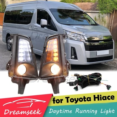 Luz de circulación diurna LED DRL para Toyota Hiace Commuter 2019 2020-2025 lámpara antiniebla Foto 1 de 4