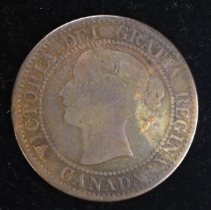 1859 Canada One Cent 1C Queen Victoria - Picture 1 of 2
