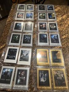 Harry Potter Gold Jumbo Poster Card 42 Card Lot All 4 Movies Gold & Silver Cards - Picture 1 of 24