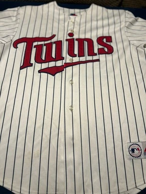 Camiseta cosida vintage Majestic Minnesota Twins Johan Santana #57 para hombre talla XL Foto 1 de 4