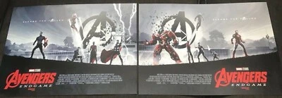 PROMO AVENGERS ENDGAME OFFICIAL IMAX AMC MOVIE THEATER POSTER Set week 1 and 2