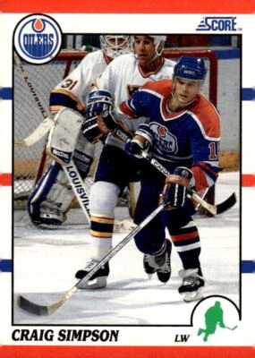 1990-91 Score Hottest and Rising Stars #2 Craig Simpson - Image 1 of 2