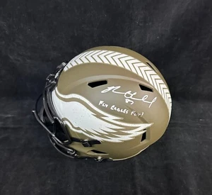 BRENT CELEK Signed Autographed Football FULL SIZE Helmet Philadelphia Eagles COA - Picture 1 of 1