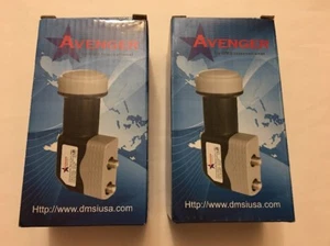 Lot of 2: Avenger KSC322-2 0.2 dB Universal Dual Output Ku Satellite LNB, HDTV - Picture 1 of 9