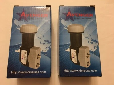 Lote de 2: Avenger KSC322-2 0,2 dB Universal Doble Salida Ku Satélite LNB, HDTV Foto 1 de 4