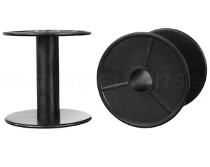 Schwarze Kunststoffspulen - 2 3/8"" x 2 3/8"" - Bandkabel Gewinde Draht Spule Rolle - Bild 1 von 3