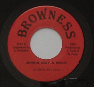 Private AOR Rock BROWNESS She's Got A Man / Fancier Cars 1980 45 HEAR - Picture 1 of 4