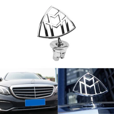 Für Mercedes Benz Maybach C E S Klasse Motorhaube Emblem Logo Silber Abzeichen - Bild 1 von 4